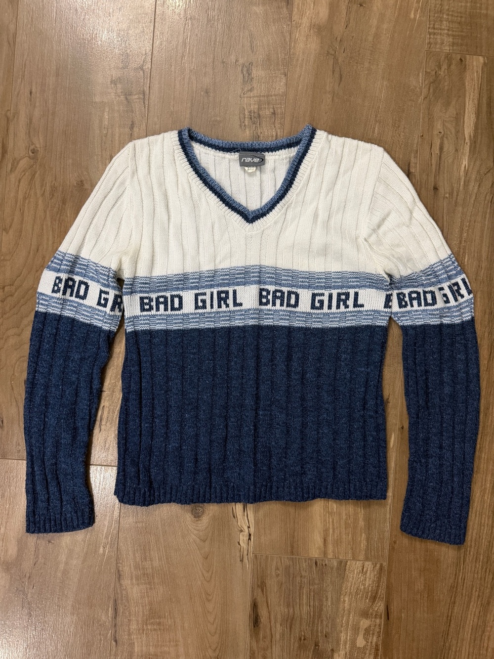 Vintage y2k Bad Girl Baddie Cable Knit Sweater
